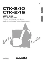 Casio CTK-240 User Manual preview