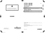 Casio CTK-2500 User Manual preview