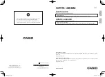 Casio CTK-3500 User Manual preview