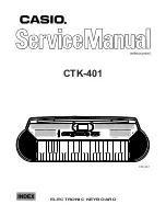 Casio CTK-401 Service Manual preview