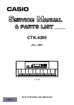 Casio CTK-4200 Service Manual preview