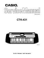 Casio CTK-431 Service Manual предпросмотр