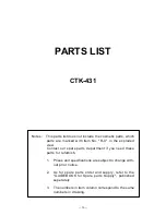 Preview for 17 page of Casio CTK-431 Service Manual