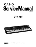 Casio CTK-450 Service Manual preview