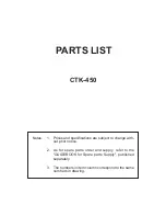 Предварительный просмотр 16 страницы Casio CTK-450 Service Manual