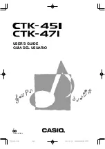 Casio CTK-451 User Manual preview