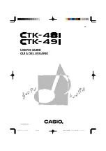 Casio CTK-481 User Manual preview