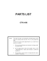 Предварительный просмотр 18 страницы Casio CTK-485 Service Manual