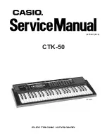 Casio CTK-50 Service Manual preview