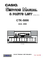 Casio CTK-5000 Service Manual preview