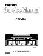 Casio CTK-520L Service Manual preview