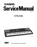 Casio CTK-530 Service Manual preview