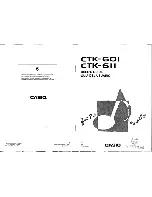 Casio CTK-601 User Manual preview