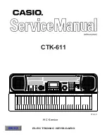 Casio CTK-611 Service Manual preview