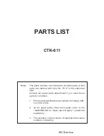 Preview for 22 page of Casio CTK-611 Service Manual