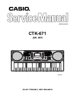 Casio CTK-671 Service Manual preview