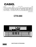 Preview for 1 page of Casio CTK-680 Service Manual