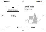 Preview for 1 page of Casio CTK-710 User Manual