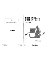 Casio CTK-711EX User Manual preview