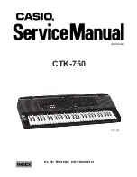 Preview for 1 page of Casio CTK-750 Service Manual