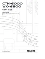 Preview for 1 page of Casio CTK6000 User Manual