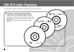 Предварительный просмотр 12 страницы Casio CW-75 - Disc Title Printer Color Thermal Transfer User Manual