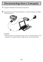 Preview for 21 page of Casio CW-E60 - Disc Title Printer B/W Thermal Transfer User Manual