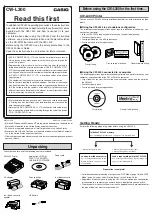 Предварительный просмотр 1 страницы Casio CW-L300 - Disc Title Printer B/W Thermal Transfer User Manual