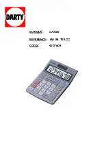 Casio D-20TER User Manual preview