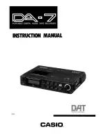 Casio DA-7 Instruction Manual preview