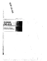 Preview for 1 page of Casio DC-810 Operation Manual