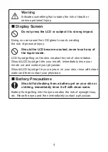 Preview for 4 page of Casio DE-12E User Manual