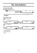 Preview for 12 page of Casio DE-12E User Manual