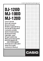 Casio DJ-120D User Manual preview