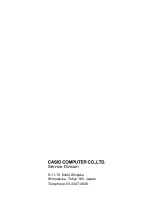 Предварительный просмотр 13 страницы Casio DL-270B Service Manual