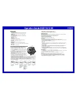 Preview for 2 page of Casio DQD-110B Operation Manual