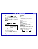 Preview for 4 page of Casio DQR-300U Operation Manual