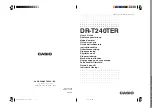 Preview for 2 page of Casio DR-T240TER User Manual