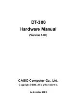 Casio DT-300 Hardware Manual preview