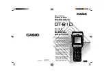 Casio DT-810 User Manual preview
