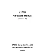 Casio DT-930 Series Hardware Manual предпросмотр