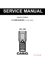 Casio DT-X5M10E Service Manual preview