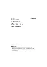 Preview for 1 page of Casio D'Z IMAGE DERMOCAMERA DZ-D100 User Manual