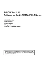 Casio EA-100 Software Manual preview