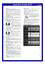 Preview for 4 page of Casio EFA119BK-1AV Operation Manual