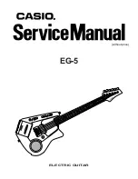 Preview for 1 page of Casio EG-5 Service Manual