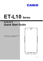 Предварительный просмотр 1 страницы Casio ET-L10 Series Quick Start Manual