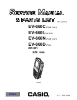 Casio EV-660C Service Manual предпросмотр