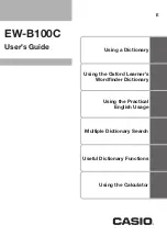 Casio EW-B100C User Manual preview