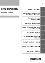 Preview for 1 page of Casio EW-B2000C User Manual